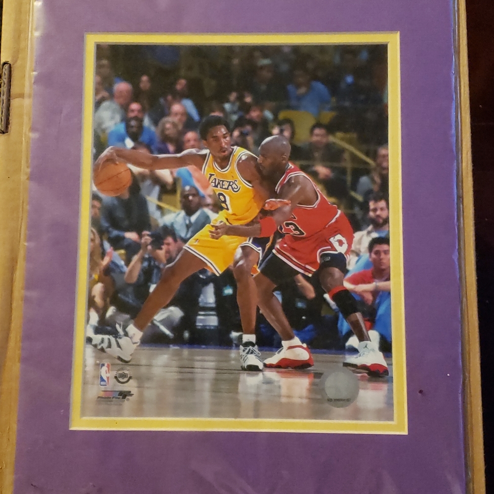 Vintage Michael Jordan & Kobe Bryant picture